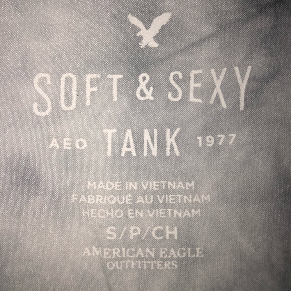 American Eagle Grey & White TankTop - Picture 3 of 3